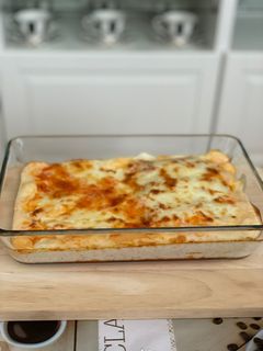 Una foto de Canelones con atún