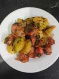 Batata doce com linguiça toscana