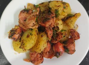 Foto de Batata doce com linguiça toscana