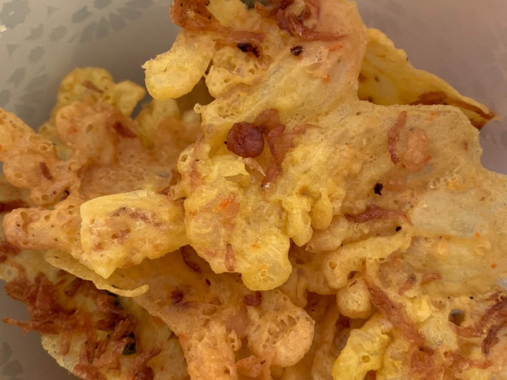 Langkah Mudah untuk Membuat Peyek Ebi / udang rebon, Lezat Sekali