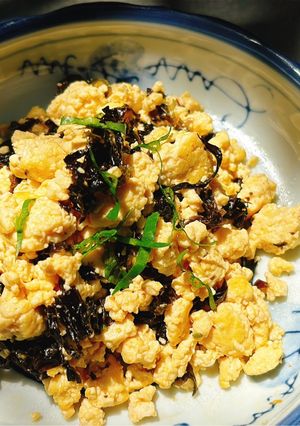 Hình của món Óc đậu xào rong biển.