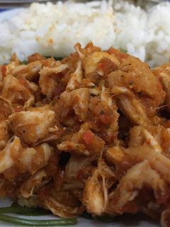 Foto resep Ayam suwir plecing dan kangkung