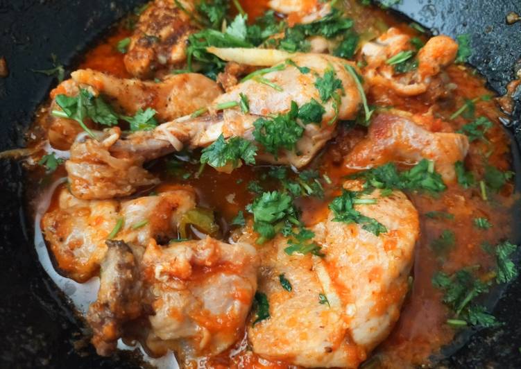 Authentic chicken karahi