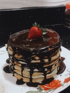 صورة لوصفة بان كيك ❤️