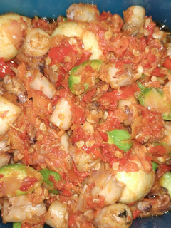 Foto resep Balado cumi asin ++ simpel