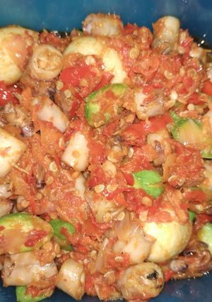 Foto resep Balado cumi asin ++ simpel