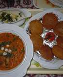 Khoya makhana with club kachori