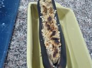 Une photo de crumble banane