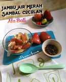 Rujak Jambu Air Sambal Cocolan Ala Bali