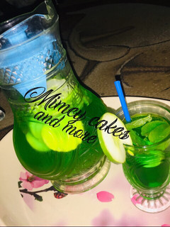 A picture of Cucumber mock tail.
