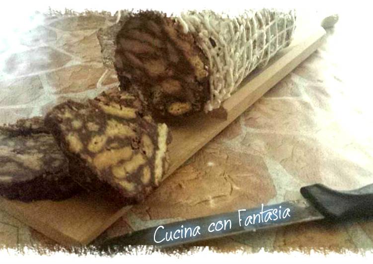 Salame dolce di cioccolato (senza uova)
