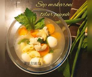Resep Terbaik Sop Makroni Telur Puyuh Gurih Mantul Resep Terbaik Sop Makroni Telur Puyuh Gurih Mantul