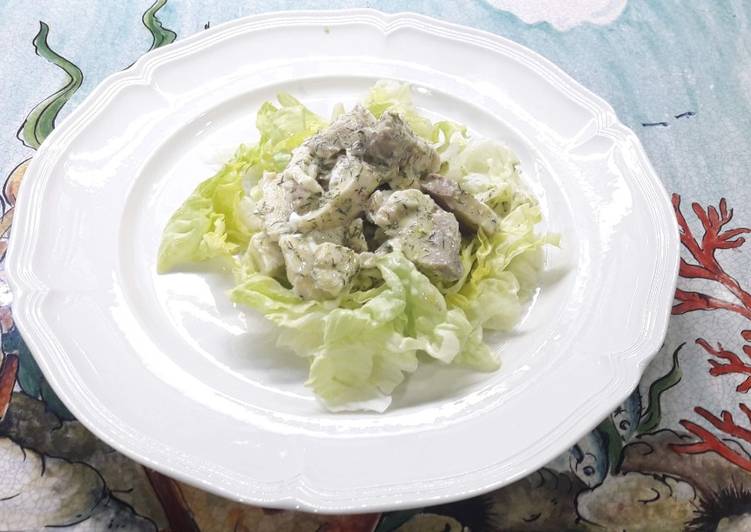 Pesce luna o Mola-mola in insalata greca