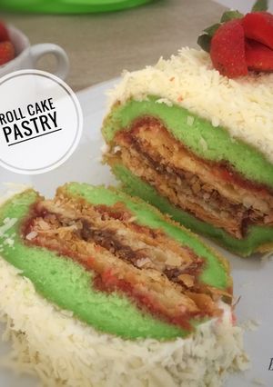 Foto resep Roll cake pastry ala napoleon cake.