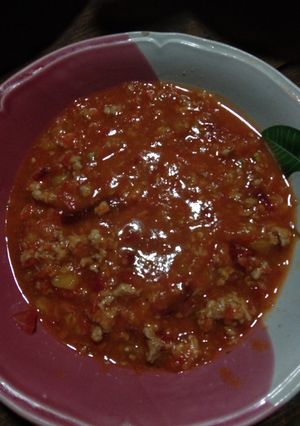 รูปของ น้ำพริกมะเขือเทศ(ฉบับง่าย)