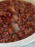 Sopa de Frijoles con Chuleta de cerdo