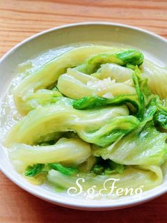 蒜拌大陸妹(福山萵苣) 的食譜成品照片
