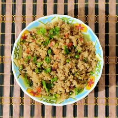 A picture of Quinoa Millet upma.