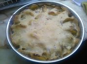 Una foto de pastel de carne con bechamel
