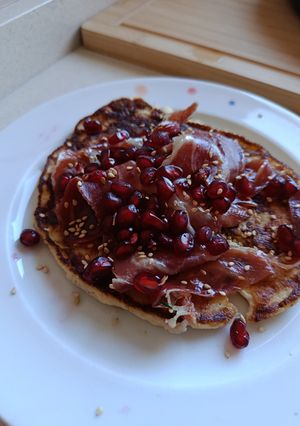 Una foto de Idea de desayuno saludable: tortita de plátano