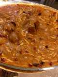 Pesian lamb and almond stew(khoresh khelal Kermanshahi)