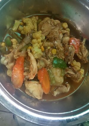 A picture of Chicken soup.