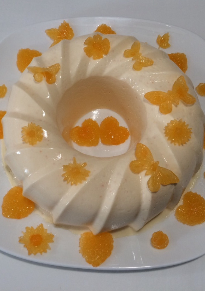 Una foto de Bavaroise de mandarina y queso fresco ❤️