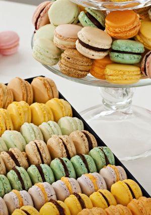 A picture of Macarons with the Thermomix.