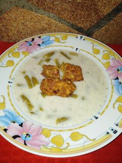 Zöldbab főzelék recept fotója