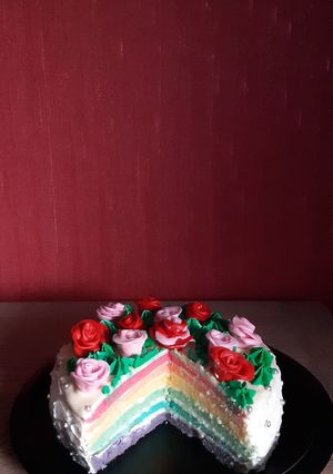 Une photo de Rainbow cake 🌈