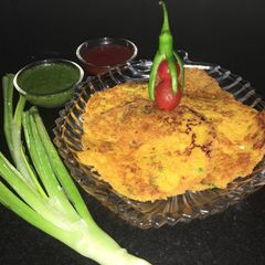 A picture of Bhutta crunchy chilla.