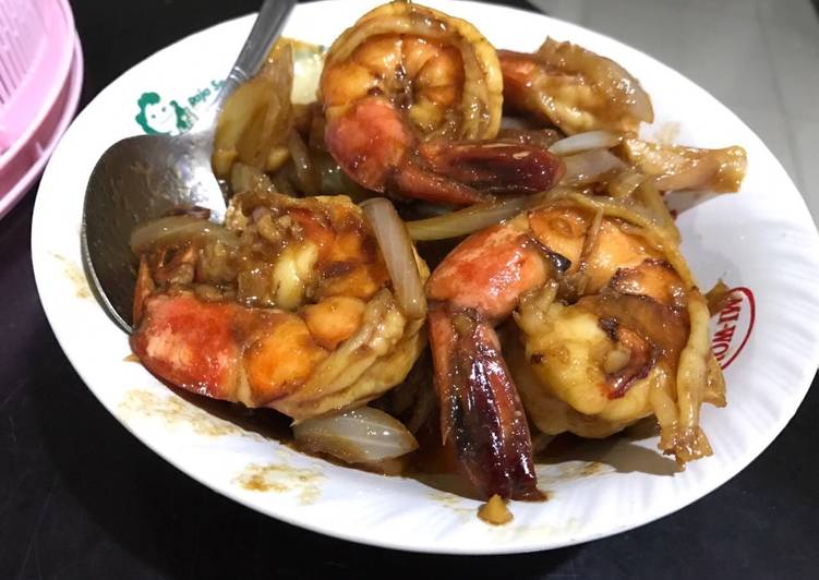 Bahan Membuat Udang saus inggris yang Lezat Sekali