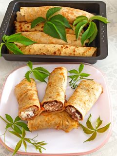 Palacsinta, zabpehelyből és zabpehelylisztből recept fotója