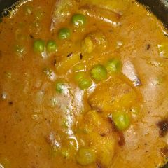 Aloo matar curry A picture of Aloo matar curry.