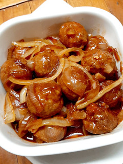 Foto resep Meatball with sweet soy sauce