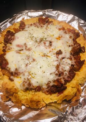 Foto resep PIZZA KETO BOLOGNISE (TEPUNG ALMOND)
