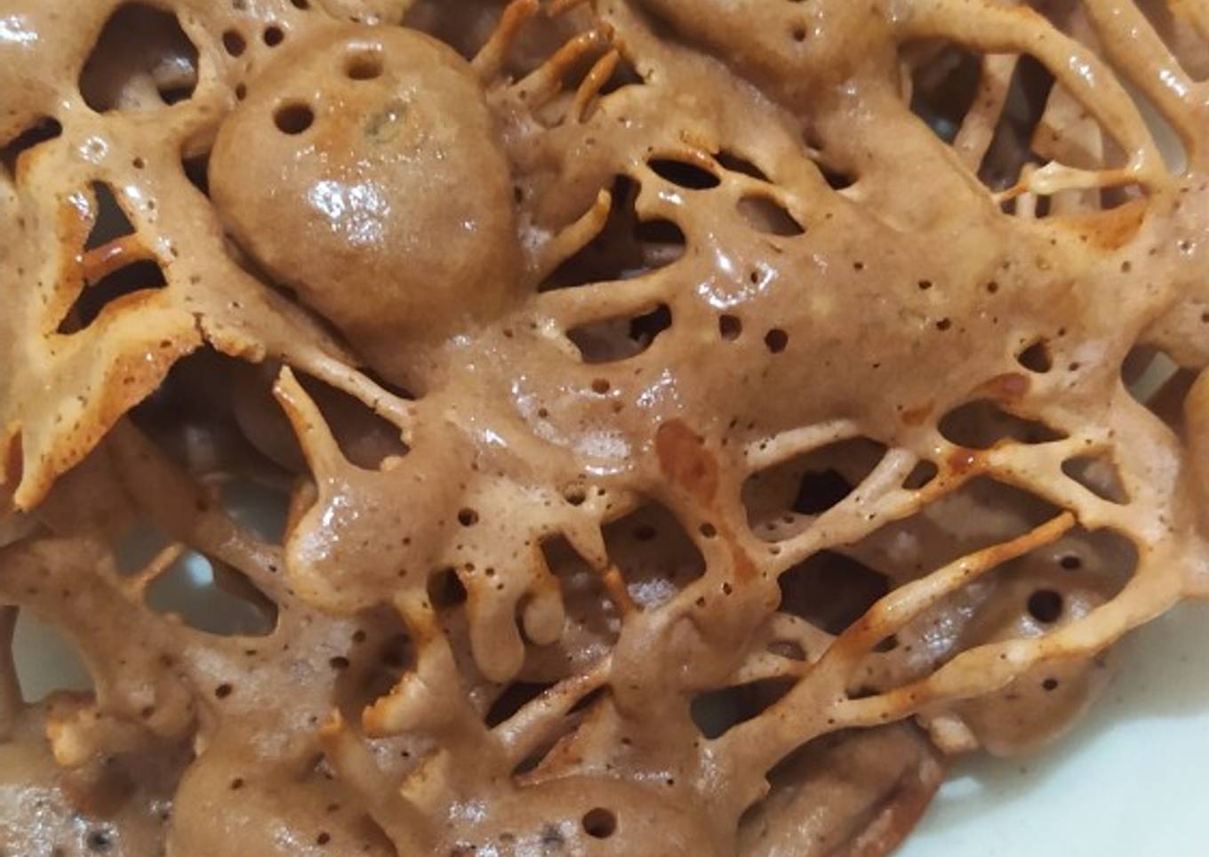 Kue sarang laba-laba simple takaran sendok