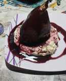 Peras al vino tinto
