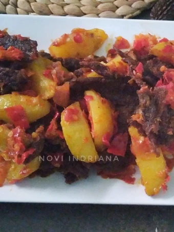 Langkah Gampang Membikin Resep Dendeng Sapi Balado Dendeng Batokok yang Uenak Anti Ribet, Menggugah Selera