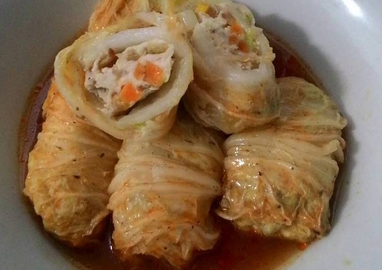 Resep Roll sawi putih Anti Gagal