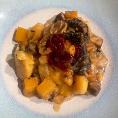 A picture of Nigel Slaters Hearty Party Veg Hot Pot.