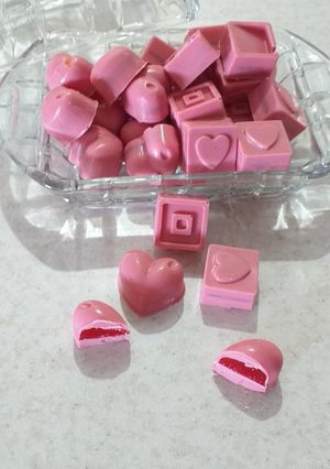 عکسی از دستور شکلات مغزدار پاستیل