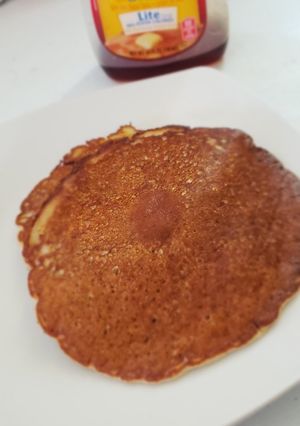 Una foto de Pancakey con guineo y avena