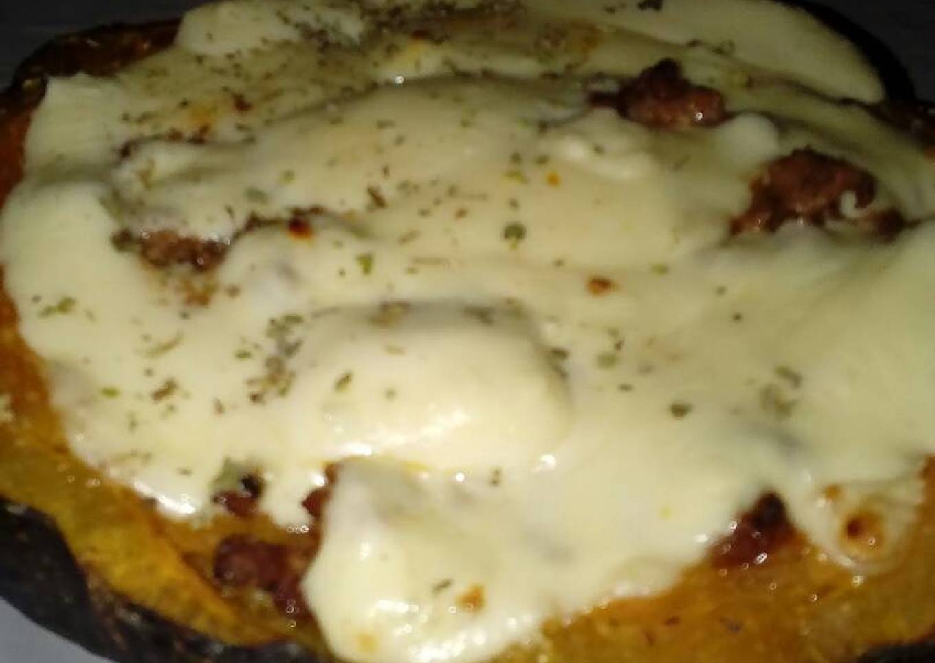 Calabaza rellena de carne.!!