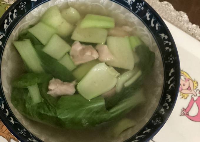 Simple bok choy chicken soup recipe main photo