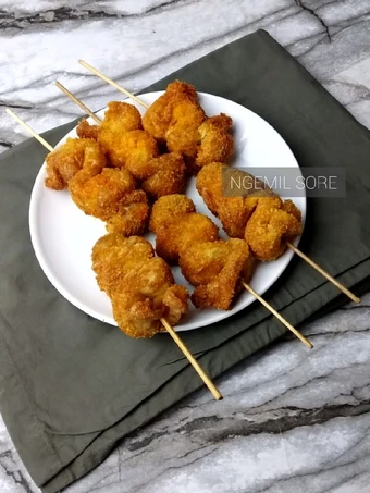 Langkah Mudah untuk Membikin Resep Sate Telur Bakso Krispi yang Uenak Anti Ribet, Sempurna