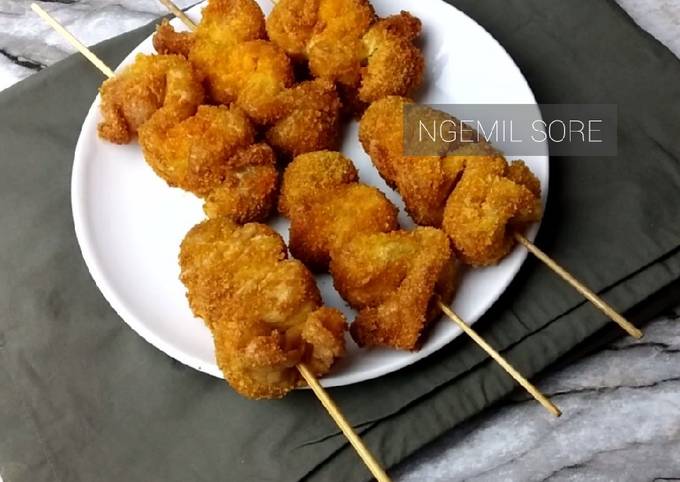 Resep Sate Telur Bakso Krispi, Enak