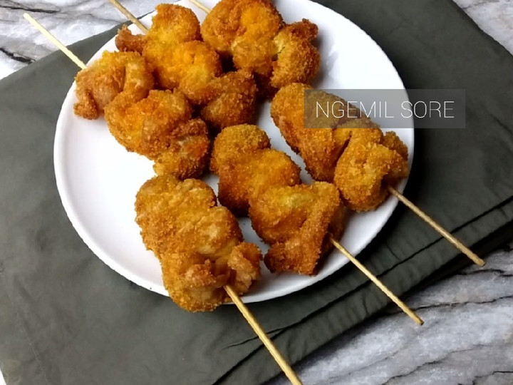 Resep Sate Telur Bakso Krispi, Enak