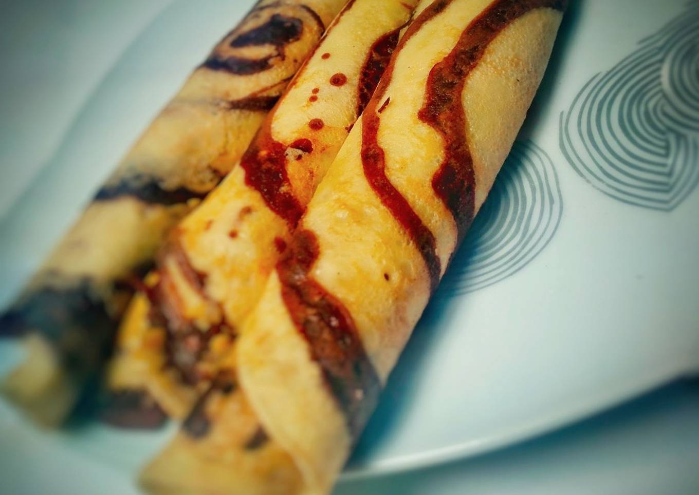 Crêpes zébrées