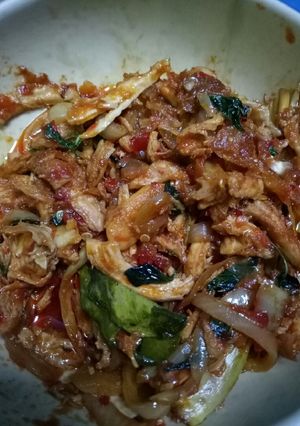 Foto resep Ayam suwir kemangi pedas